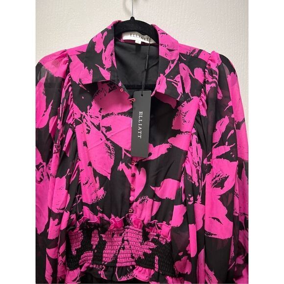 ELLIATT Yuna Hilo Maxi Dress Pink Cocktail Date Vacation 👗Size S NWT$410 - Picture 6 of 7